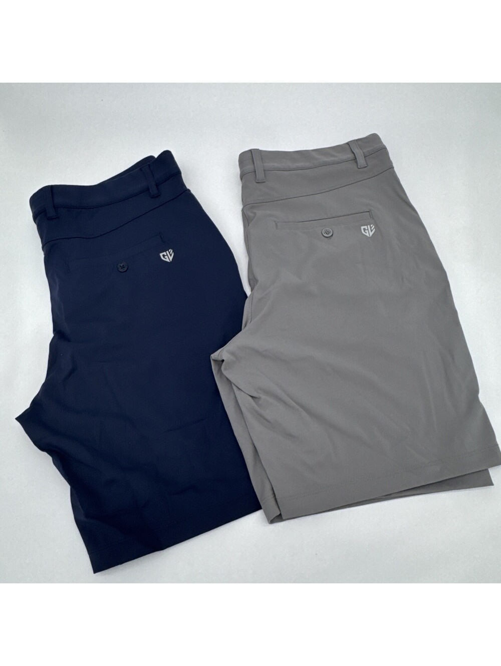 Men’s Graham Luxe Gold Shorts Size 36 (Both Pairs) Blue Grey NWOT